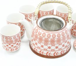 Čajová súprava -Jantárová