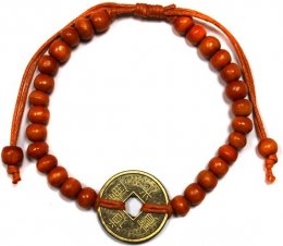 Náramok Feng Shui "pre šťastie" oranžový