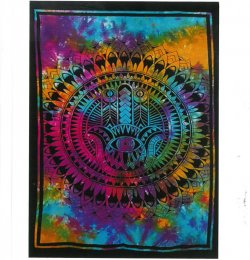 Bavlnené Nástenné Závesy " Hamsa"